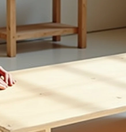 Master artisan shaping solid wood at Visa Furniture